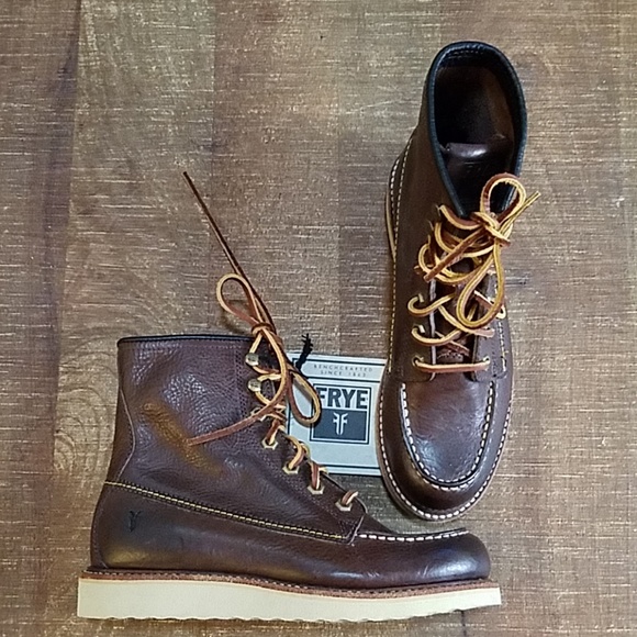 Frye Shoes - NWT Frye Dakota Wedge Moc Toe Boots 7